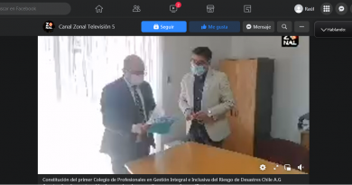 Lanzamiento del Colegio de Profesionales en Gestión Integral e Inclusiva del Riesgo de Desastres de Chile